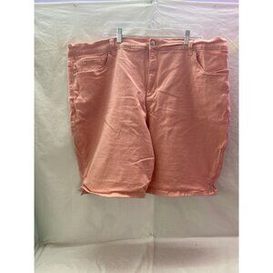 Gloria Vanderbilt Amanda  24W Bermuda Classic Rise Peach Shorts